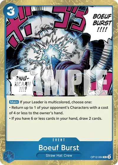 Boeuf Burst OP12-060 OP12 Legacy of the Master
