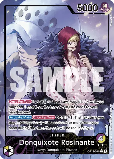 Donquixote Rosinante OP12-061 Alternate Art OP12 Legacy of the Master