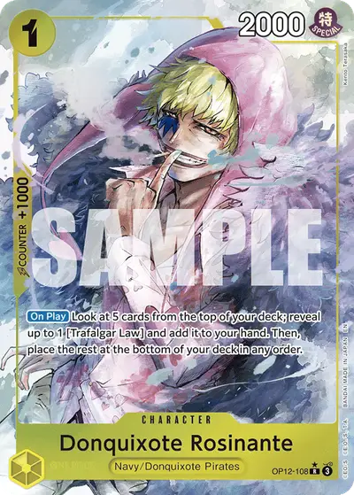 Donquixote Rosinante OP12-108 Alternate Art OP12 Legacy of the Master