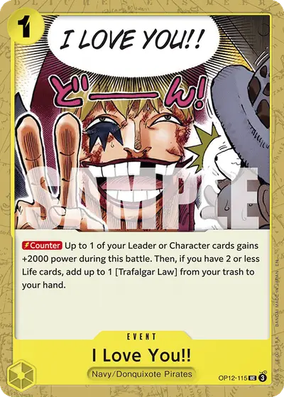 I Love You!! OP12-115 OP12 Legacy of the Master