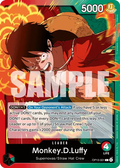 Monkey D. Luffy OP13-001 OP13 Carrying On His Will