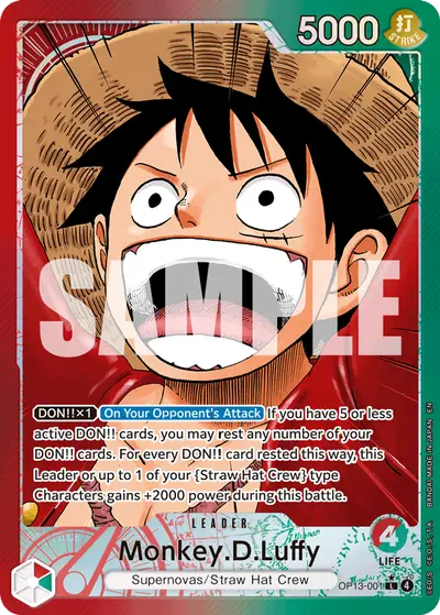 Monkey D. Luffy OP13-001 Alternate Art OP13 Carrying On His Will