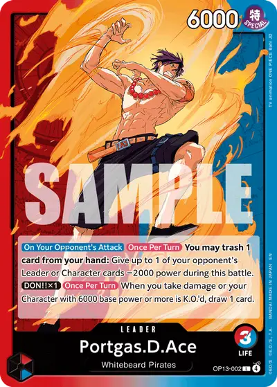 Portgas D. Ace OP13-002 OP13 Carrying On His Will
