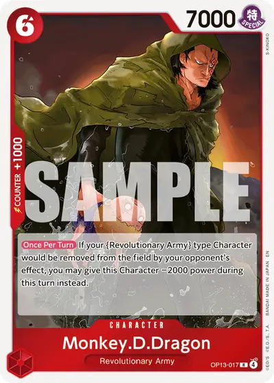 Monkey D. Dragon OP13-017 OP13 Carrying On His Will