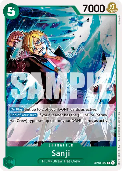 Sanji OP13-027 OP13 Carrying On His Will