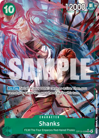 Shanks OP13-028 Alternate Art OP13 Carrying On His Will
