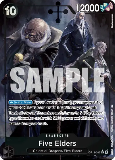 Five Elders OP13-082 Alternate Art OP13 Carrying On His Will