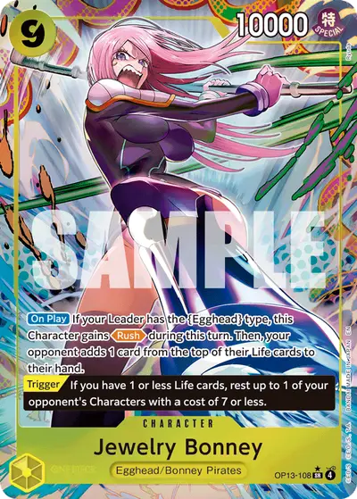 Jewelry Bonney OP13-108 Alternate Art OP13 Carrying On His Will