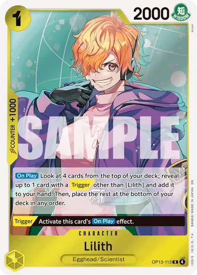 Lilith OP13-113 OP13 Carrying On His Will