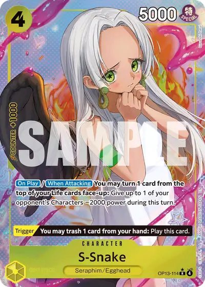 S-Snake OP13-114 Alternate Art OP13 Carrying On His Will