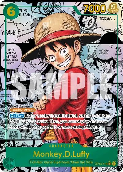 Monkey D. Luffy OP13-118 Super Alternate Art OP13 Carrying On His Will