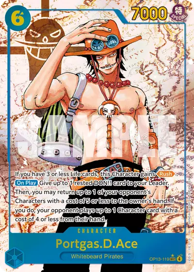 Portgas D. Ace OP13-119 Parallel OP13 Carrying On His Will