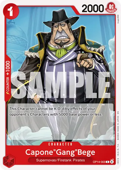 Capone "Gang" Bege OP14-003 OP14 The Azure Sea's Seven