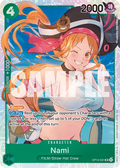 Nami OP14-031 OP14 The Azure Sea's Seven