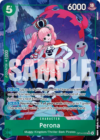 Perona OP14-033 Alternate Art OP14 The Azure Sea's Seven