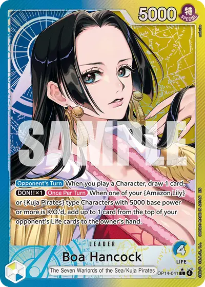 Boa Hancock OP14-041 Alternate Art OP14 The Azure Sea's Seven