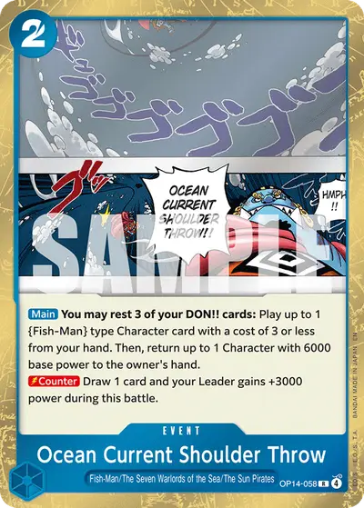 Ocean Current Shoulder Throw OP14-058 OP14 The Azure Sea's Seven