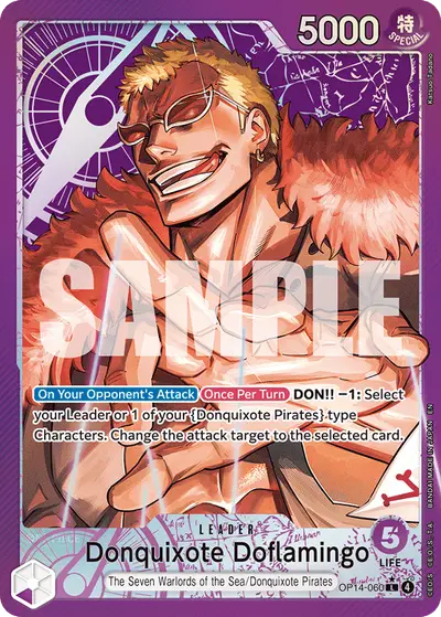 Donquixote Doflamingo OP14-060 Alternate Art OP14 The Azure Sea's Seven