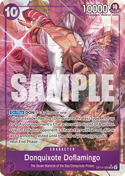 Donquixote Doflamingo OP14-069 Alternate Art OP14 The Azure Sea's Seven