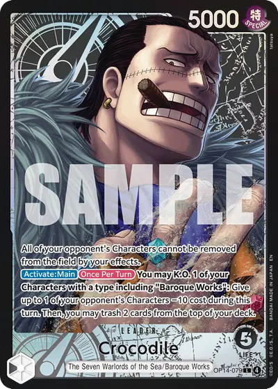 Crocodile OP14-079 Alternate Art OP14 The Azure Sea's Seven