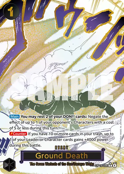 Ground Death OP14-096 Alternate Art OP14 The Azure Sea's Seven