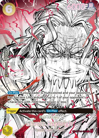 Silvers Rayleigh OP14-108 SP OP17 The World's Strongest Warriors