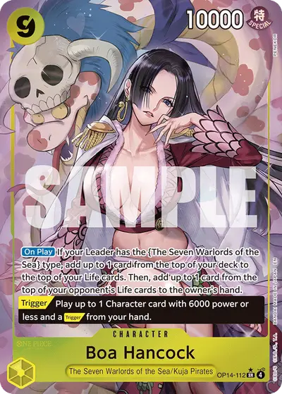 Boa Hancock OP14-112 Alternate Art OP14 The Azure Sea's Seven