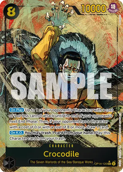 Crocodile OP14-120 Alternate Art OP14 The Azure Sea's Seven