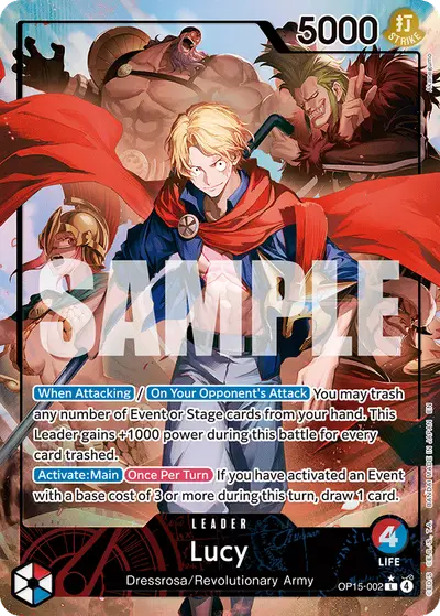 Lucy OP15-002 Alternate Art OP15 Adventure on Kami's Island