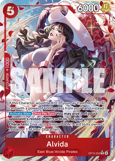 Alvida OP15-003 Alternate Art OP15 Adventure on Kami's Island