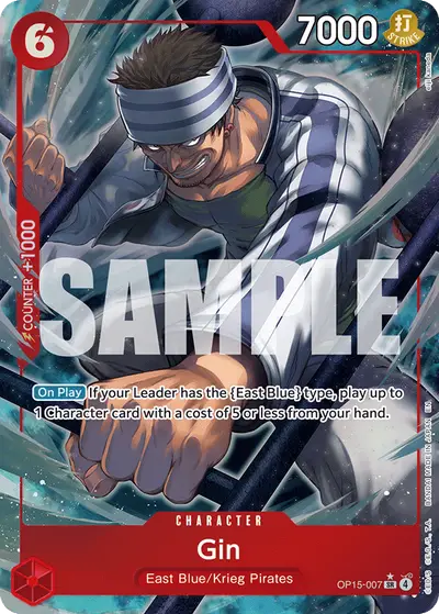 Gin OP15-007 Alternate Art OP15 Adventure on Kami's Island