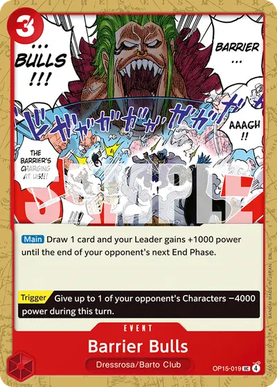 Barrier Bulls OP15-019 OP15 Adventure on Kami's Island
