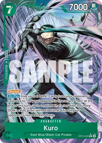 Kuro OP15-025 Alternate Art OP15 Adventure on Kami's Island