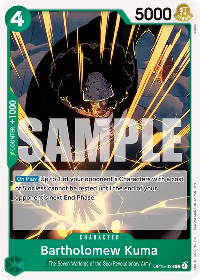 Bartholomew Kuma OP15-029 OP15 Adventure on Kami's Island