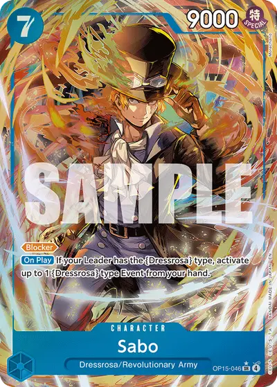 Sabo OP15-046 Alternate Art OP15 Adventure on Kami's Island