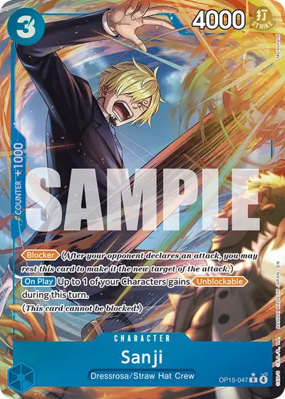 Sanji OP15-047 Alternate Art OP15 Adventure on Kami's Island