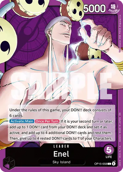 Enel OP15-058 OP15 Adventure on Kami's Island