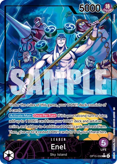 Enel OP15-058 Alternate Art OP15 Adventure on Kami's Island