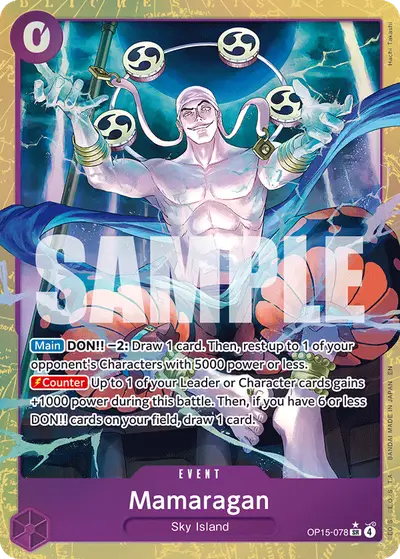 Mamaragan OP15-078 Alternate Art OP15 Adventure on Kami's Island