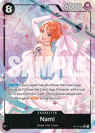 Nami OP15-086 Alternate Art OP15 Adventure on Kami's Island