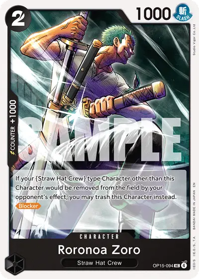 Roronoa Zoro OP15-094 OP15 Adventure on Kami's Island