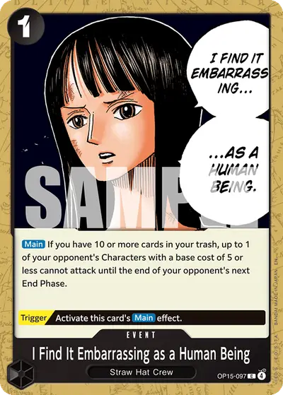 I Find It Embarrassing as a Human Being OP15-097 OP15 Adventure on Kami's Island