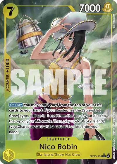 Nico Robin OP15-109 Alternate Art OP15 Adventure on Kami's Island