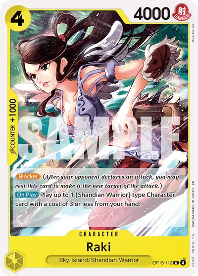 Raki OP15-112 OP15 Adventure on Kami's Island
