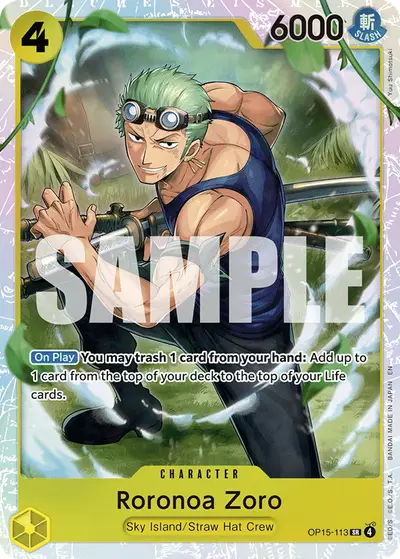 Roronoa Zoro OP15-113 OP15 Adventure on Kami's Island