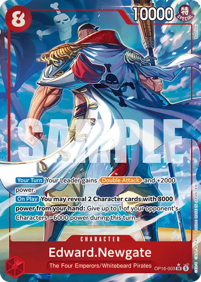 Edward Newgate OP16-003 Alternate Art OP16 The Time of Battle