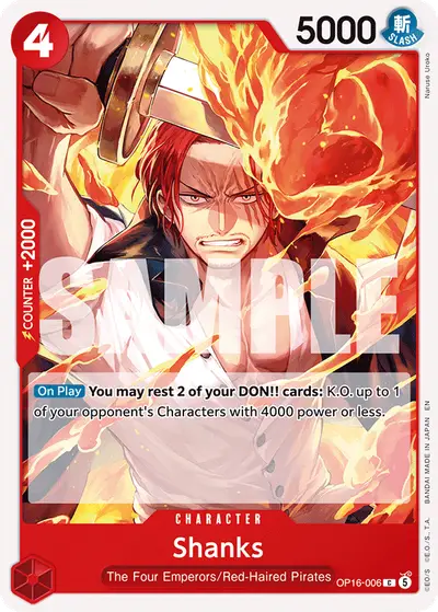 Shanks OP16-006 OP16 The Time of Battle