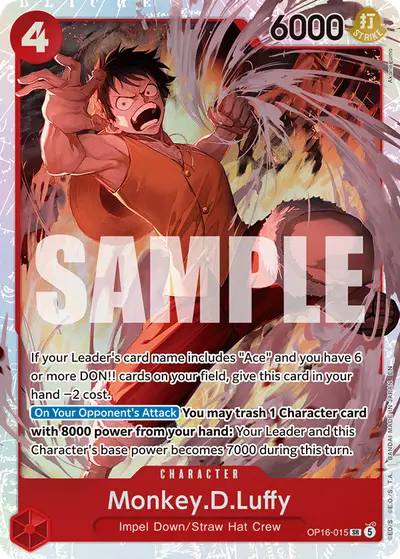 Monkey D. Luffy OP16-015 OP16 The Time of Battle