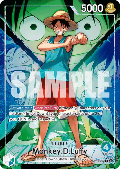 Monkey D. Luffy OP16-022 Alternate Art OP16 The Time of Battle