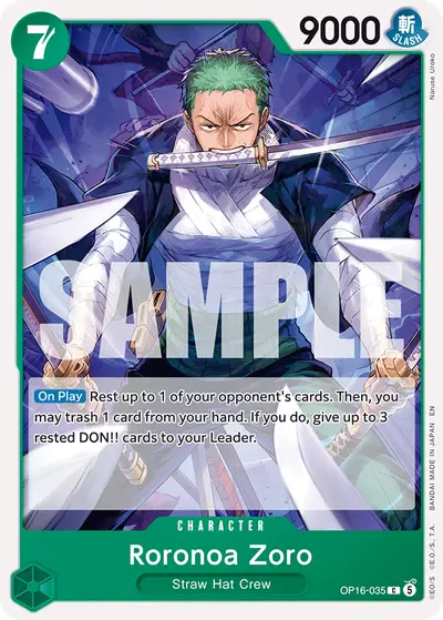Roronoa Zoro OP16-035 OP16 The Time of Battle